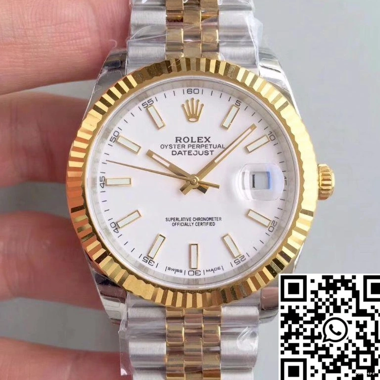EW White Datejust M126333-0016 Factory Dial Rolex 0214